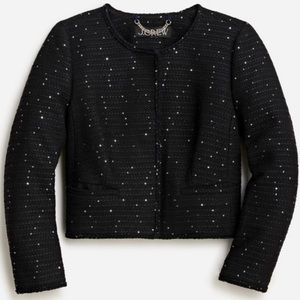 NWT JCrew Louisa lady jacket in sequin tweed